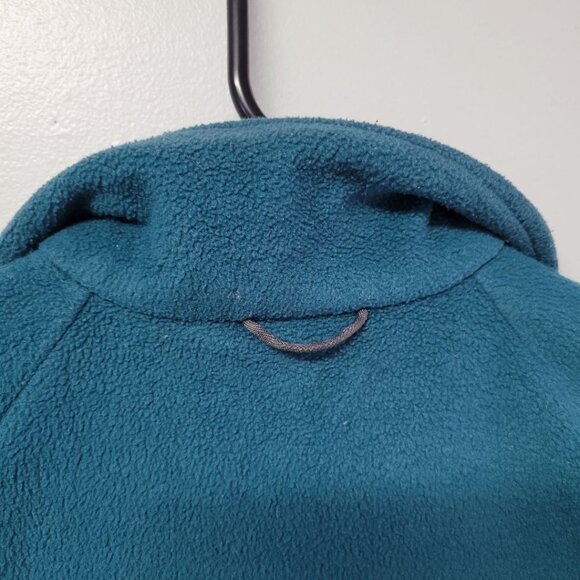Columbia Fleece Zip Up Teal Blue Green Collar Girls Size Small Childrens School - Picture 3 of 9